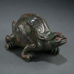 Chinese Han Dynasty Bronze Auspicious Beasts
