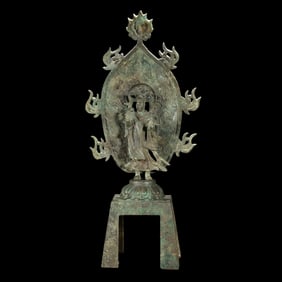 Bronze Standing Buddha Statue from the Northern Wei Dynasty, China