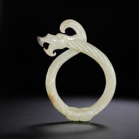 Chinese Warring States Period Hetian Jade Dragon