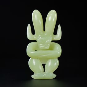 Jade Sun God Statue of Hongshan Culture, China, Hongshan Period