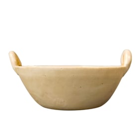 Chinese Tang Dynasty Gongxian Kiln White Porcelain Double-Handled Cup
