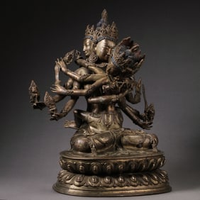 Chinese Ming Dynasty bronze Buddha statue