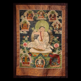 Chinese Buddhist thangka paintings from the Qing Dynasty