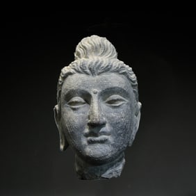 Head of the Buddha from Gandhara, 2nd century AD