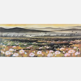 Huge oil landscape painting - Lin Fengmian (1900-1991)
