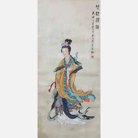 Hanging scroll on paper: “Ladies?? - Huang Shanshou (1855–1919)