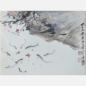 Framed Landscape Paintings - Zhang Daqian (1899-1983)