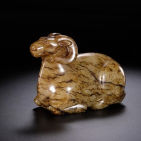 Hetian jade sheep from around 200 BC