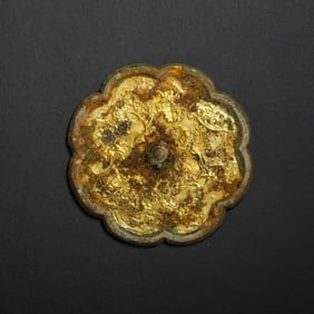Gilded bronze mirror from about 200 BC onwards