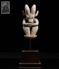 Neolithic Hongshan Culture 4000-3000 BC Jade Sun God Statue