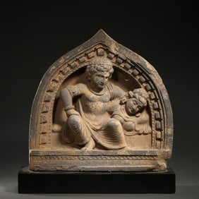 Medieval Indian stone statue of Shiva from the 8th century onwards
