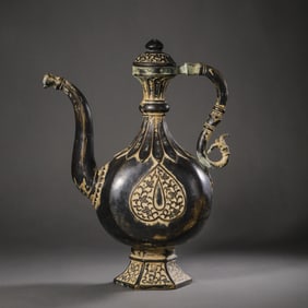 Copper wine jug from the Kushan period, circa 1st century AD