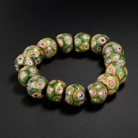 A set of pure gold ornaments from the Kushan Empire around 200 AD