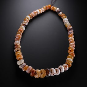 Agate beads from the Western Zhou Dynasty, 11th century BC