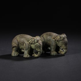 Bronze elephant from the Han Dynasty, 100 AD