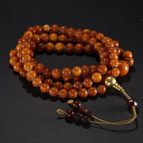 Tang Dynasty 8th century beeswax Buddhist beads gold