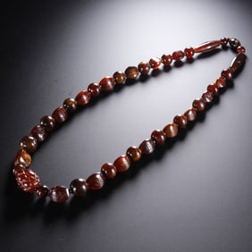 Agate beads from the Western Zhou Dynasty, 11th century BC