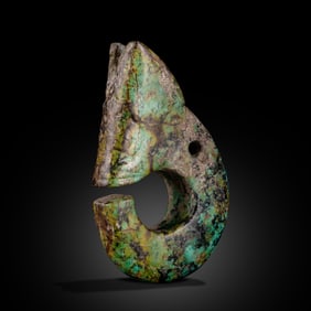 Rare turquoise pig dragon from the Neolithic Hongshan culture 4-3000 AD