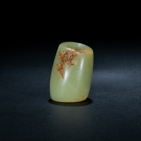 Neolithic Hongshan Culture 4000-3000 AD Green and yellow jade bridle