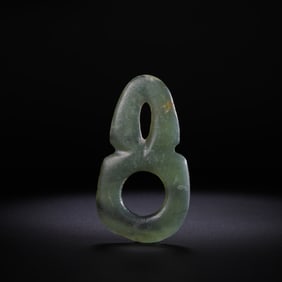 Neolithic Hongshan Culture 4000-3000 AD Jade Double Wall