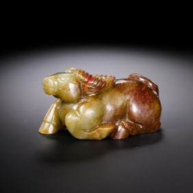 Hetian jade ox from the Han Dynasty, AD 100-200
