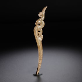 Hetian jade hairpin from the Han Dynasty, 100-200 BC