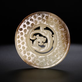 Hetian jade wall from the Han Dynasty, 100-200 BC