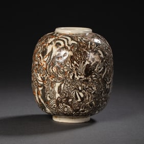 Song Dynasty Gongxian kiln coiled pot