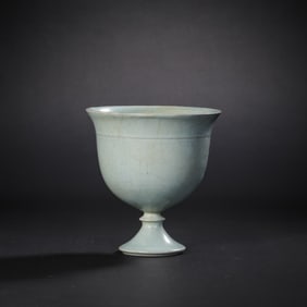 Ru kiln high-footed cup from the Song Dynasty