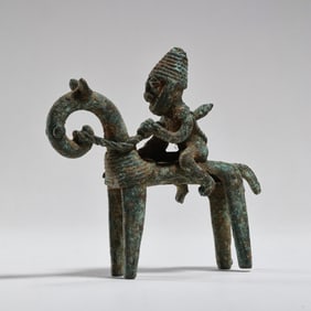 BRONZE FIGURE OF A KNIGHT FROM WEST ASIA, CIRCA 2000 AD