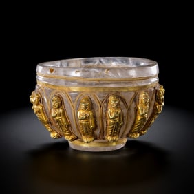 A CRYSTAL GOLD BOWL FROM WESTERN ASIA, 3RD CENTURY AD OR EARLIER