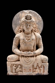 BUDDHA SCULPTURE FROM GANDHARA ROCK TABLETS DATING FROM 500 BC OR EARLIER