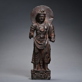 CLAY SCULPTURE OF BUDDHA FROM GANDHARA, 500 BC OR EARLIER