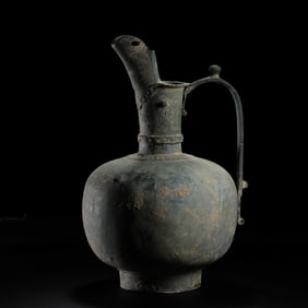 BRONZE WINE JUG FROM GREECE, 300-500 AD
