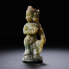 JADE GODDESS STATUE FROM GREECE, 800-1000 AD