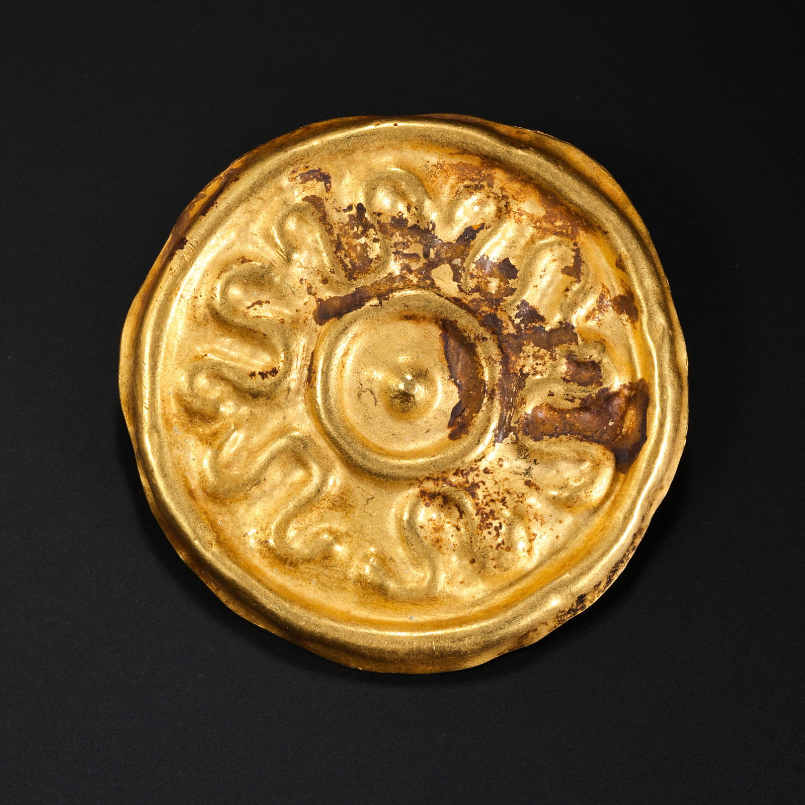 ANCIENT PERSIAN GOLD ORNAMENT DATING FROM 1000 AD OR EARLIER (1 of 6)