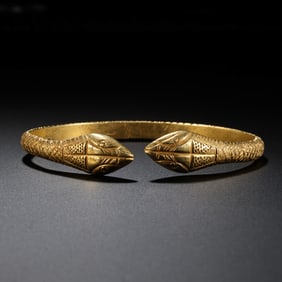 PURE GOLD BRACELET FROM GREECE, 800-1000 AD