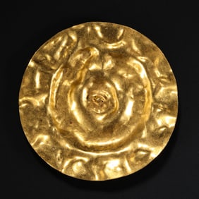 ANCIENT PERSIAN GOLD ORNAMENT DATING FROM 1000 AD OR EARLIER