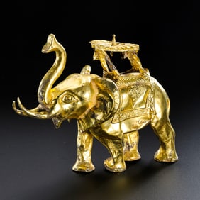 PURE GOLD ELEPHANT FROM WEST ASIA, 1000 AD OR EARLIER