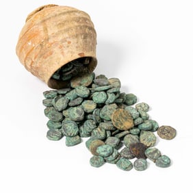 LOT OF ANCIENT INDO GREEK BRONZE COINS
