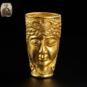 PURE GOLD CUP FROM ANCIENT PERSIA, 1000 AD OR EARLIER