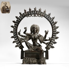 17TH CENTURY BRONZE BUDDHA STATUE FROM THE INDIAN HIGHLANDS