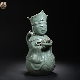 12TH CENTURY GORYEO DYNASTY CELADON HUMANOID JUG