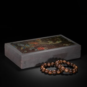 A SET OF CHINESE QING DYNASTY AGARWOOD BRACELETS