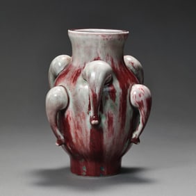 CHINESE QING DYNASTY FUJUN GLAZE BOTTLE