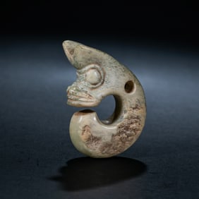 NEOLITHIC HONGSHAN CULTURE JADE PIG DRAGON