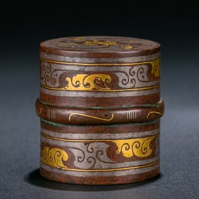 CHINESE WARRING STATES PERIOD GOLD AND SILVER JAR