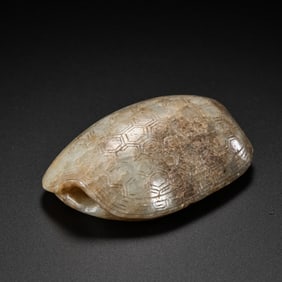 HETIAN JADE TORTOISE SHELL FROM THE HAN DYNASTY, CHINA