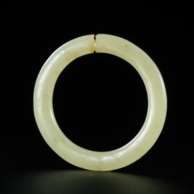 NEOLITHIC CHINESE HONGSHAN CULTURE JADE RING