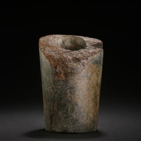 NEOLITHIC PERIOD, CHINA, HONGSHAN CULTURE, JADE HORSESHOE-SHAPED VESSEL